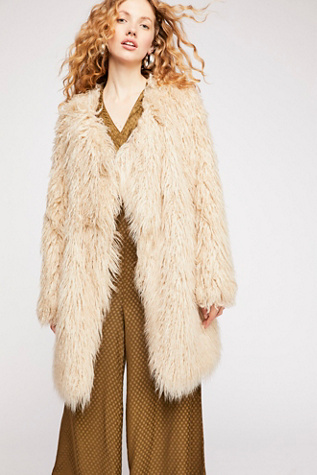 free people white fur jacket