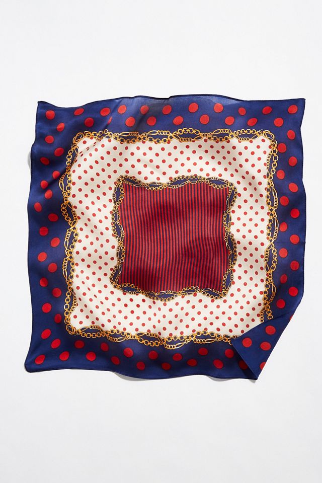 Chain Reaction Silk Printed Bandana #1
