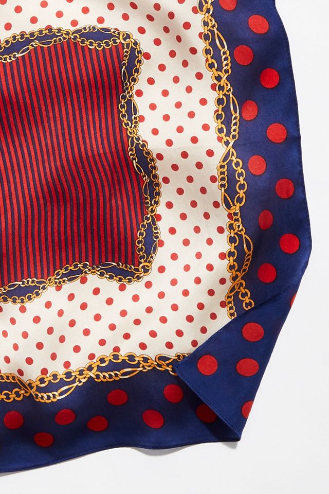 Chain Reaction Silk Printed Bandana #2