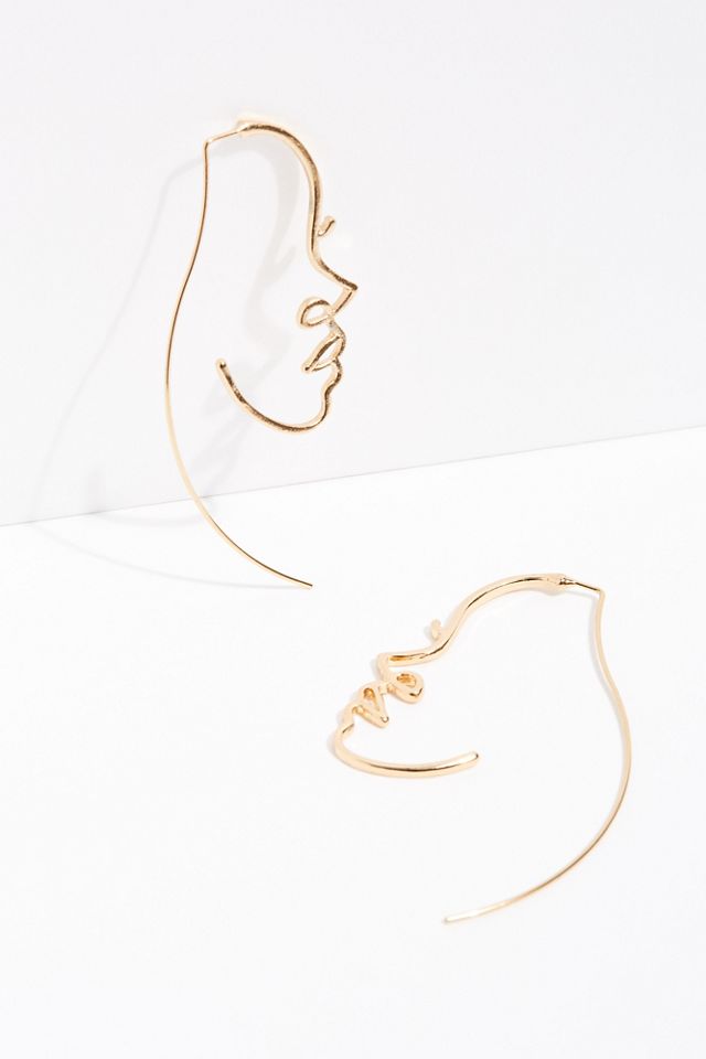 Jonesy Wood Visage Earring #1