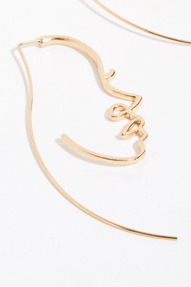 Jonesy Wood Visage Earring #2
