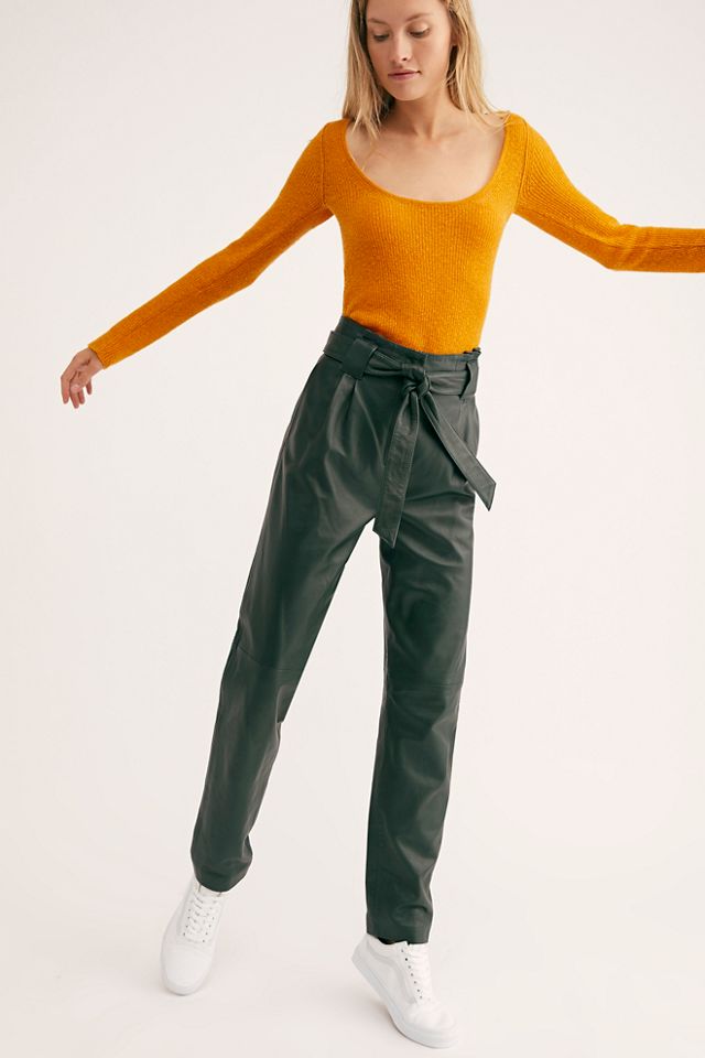 Sago Leather Trousers