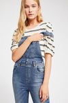 Free People Black Carbon 2024 Denim Skinny Overalls Size 28