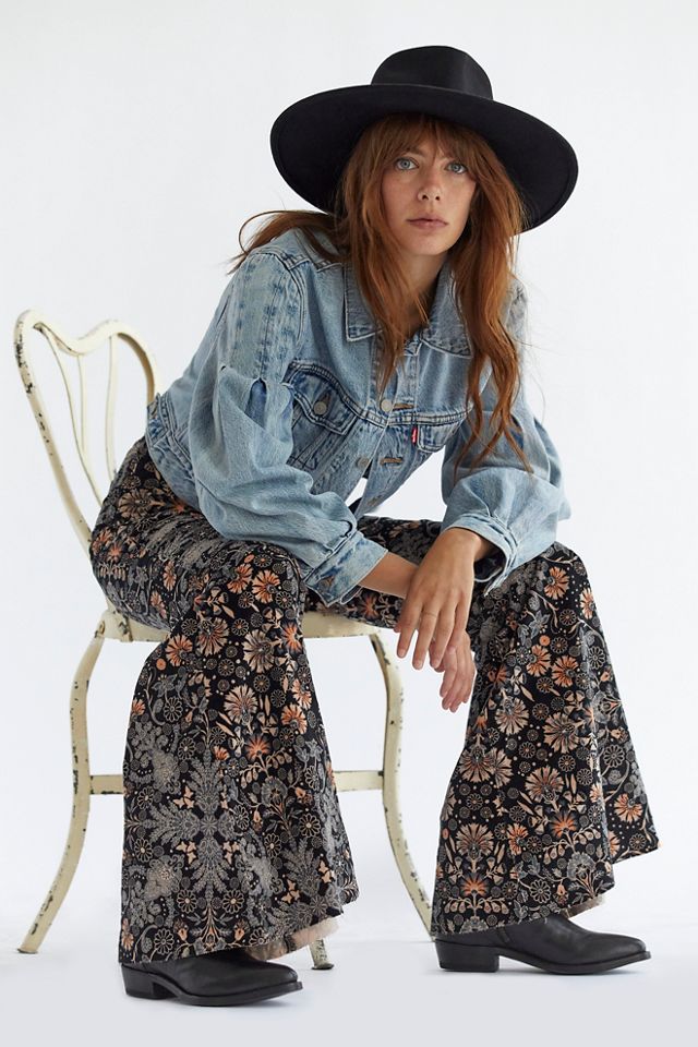 Just Float On Printed Cord Flares