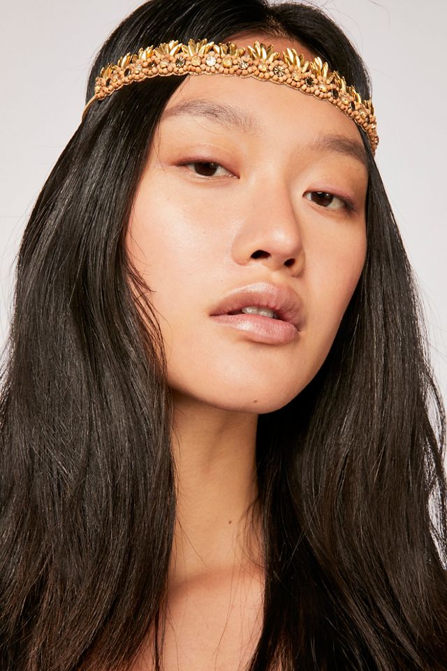 Free People Beaded Headband Free People Last Summer Beaded Hard Headband In Neutral - 83  main image 3