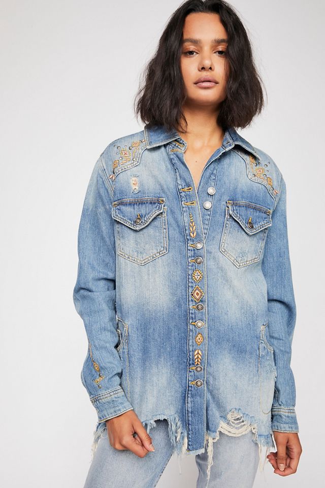 Free people moonchild 2025 shirt jacket