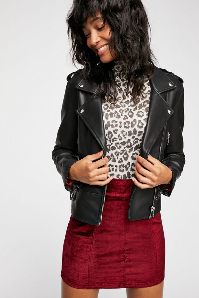 Retro Bodycon Velvet Skirt #3