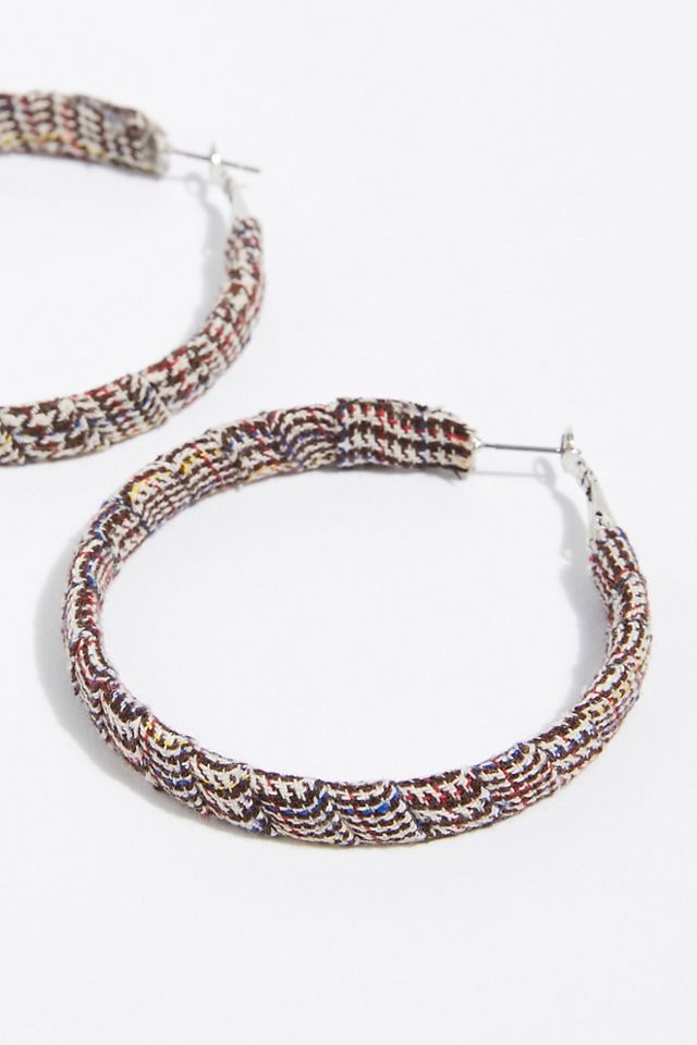 Checked In Hoop Earring #2