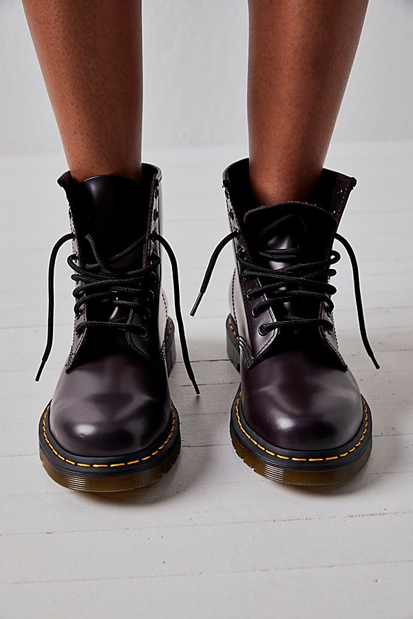 Dr. Martens' Dr. Martens 1460 Smooth Lace-up Boots In Burgundy