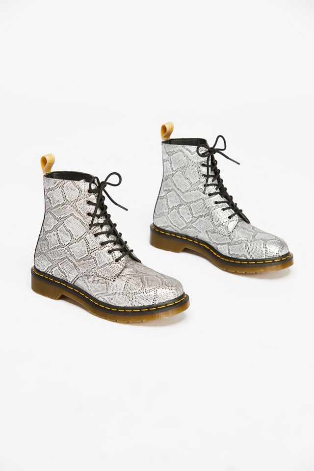 Dr. Martens Pascal Silver Lace-Up Boots #1