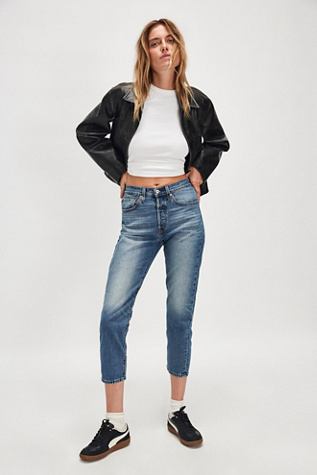 Levi’s 501 Crop Jeans by Levi's at Free People in Medium Wash, Size: 27