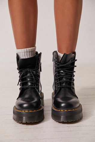 Dr. Martens Jadon Lace-Up Boots at Free People in Black, Size: US 9