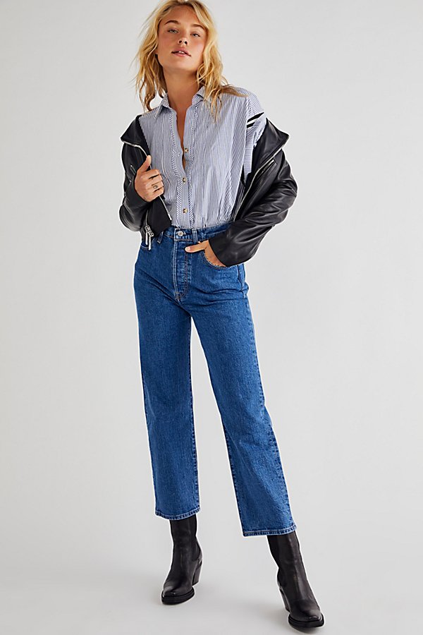 Levi's Ribcage Straight Ankle Jeans In Georgie