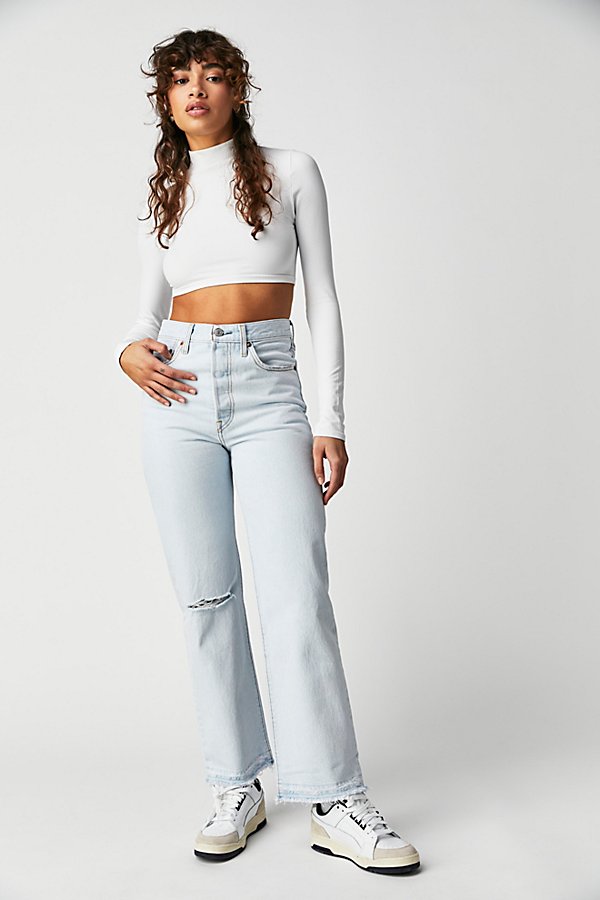 Levi's Ribcage Straight Ankle Jeans In Release Me