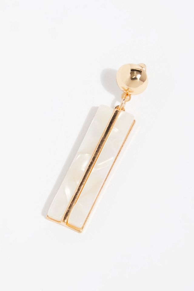 Resin Bar Single Earring #2