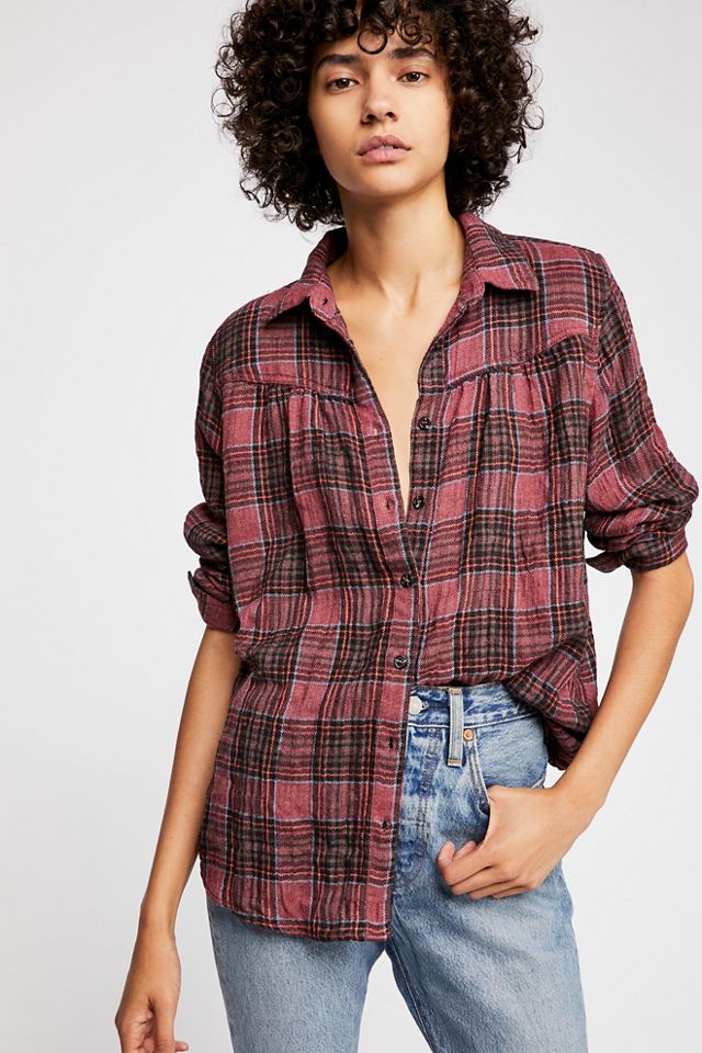 Moon Holiday Plaid Buttondown