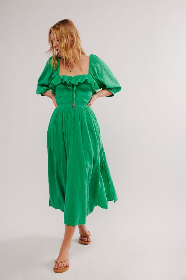 Dress Spotlight: The Free People Smocked Oasis Midi