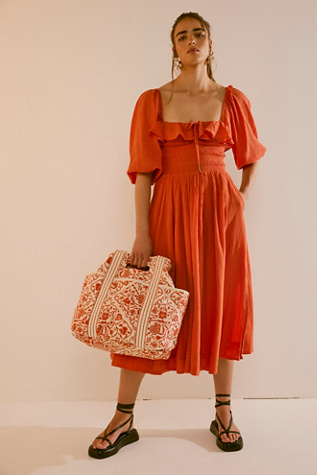 Oasis Midi Dress by free-est at Free People in Red Mango, Size: XS