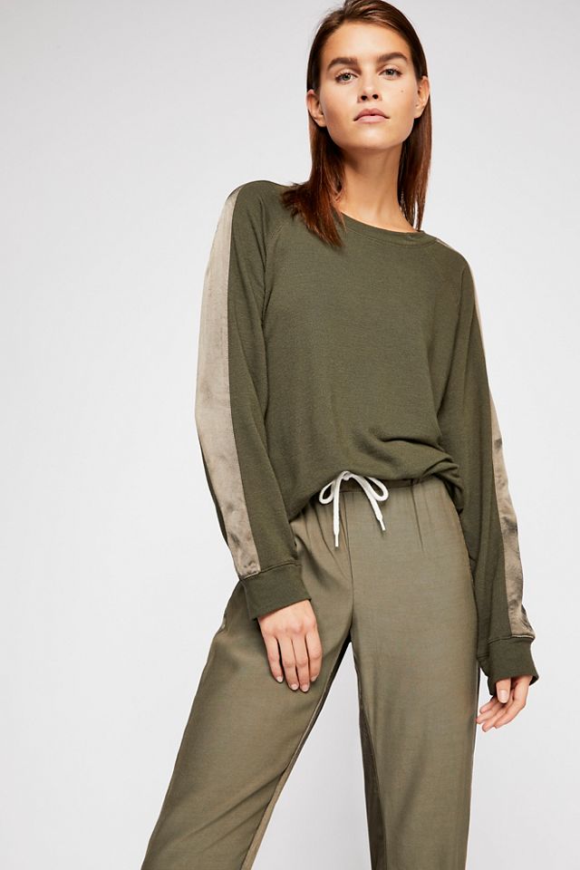 Vintage Raglan With Satin Stripes | Free People UK