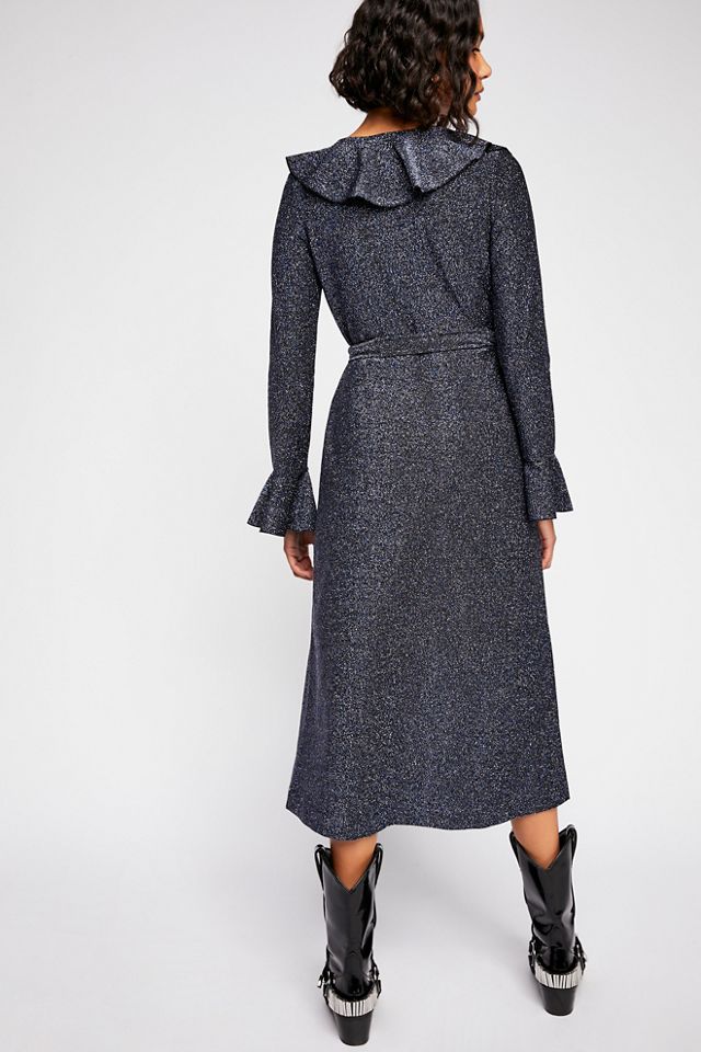 One More Time Lurex Wrap Dress #1