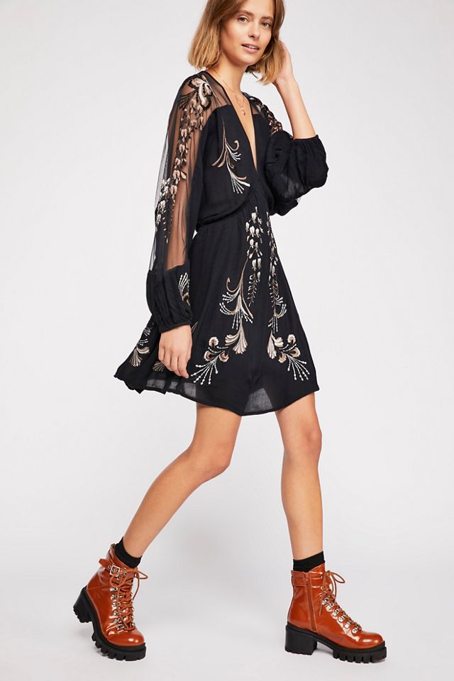 Free people 2025 bonjour mini dress