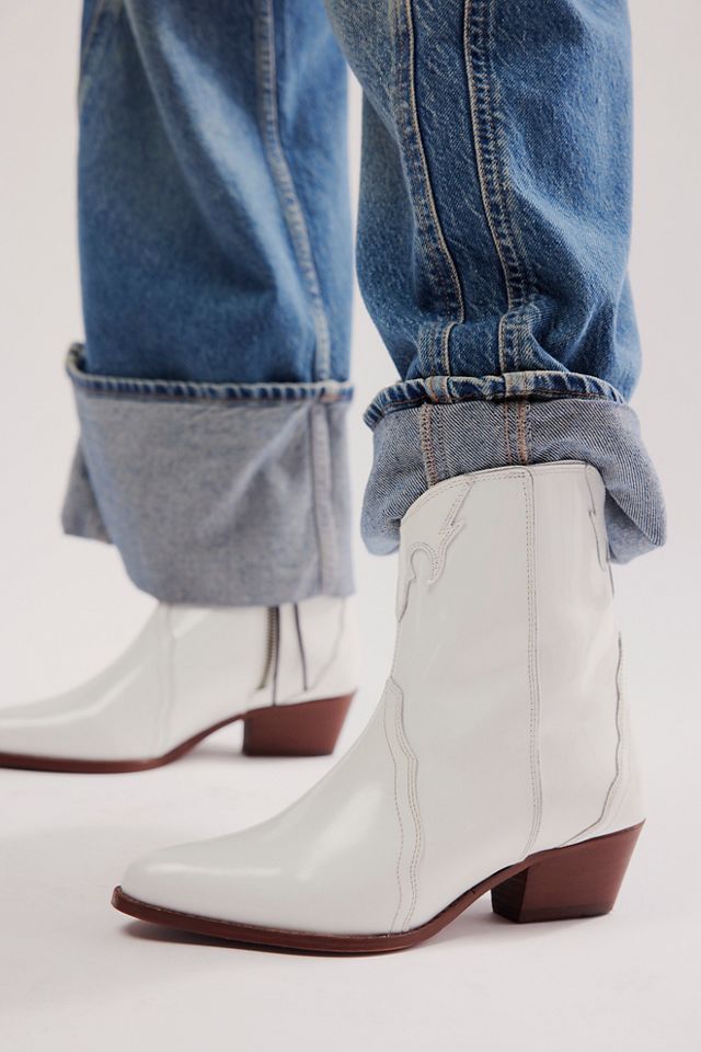 Free people white booties hotsell