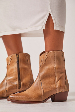 New Frontier Western Boot by FP Collection at Free People in Distressed Tan, Size: EU 38