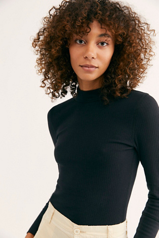 The Rickie Top by Intimately at Free People in Black, Size: Small