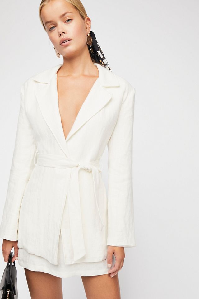 Power Play Linen Suit | Free People