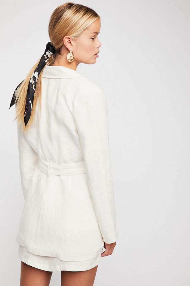 Power Play Linen Suit #1