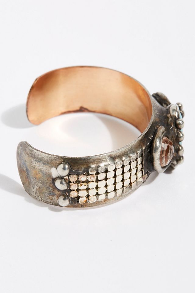 Turquoise Mesh Cuff #1