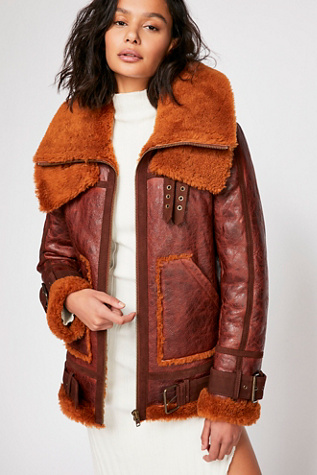 free people shearling jacket