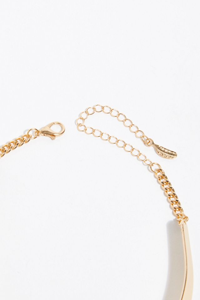 Swirl Hard Collar Necklace #2