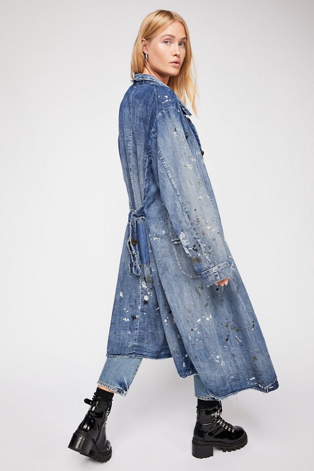 Magnolia Pearl Wells Denim Painter Smock Coat #2