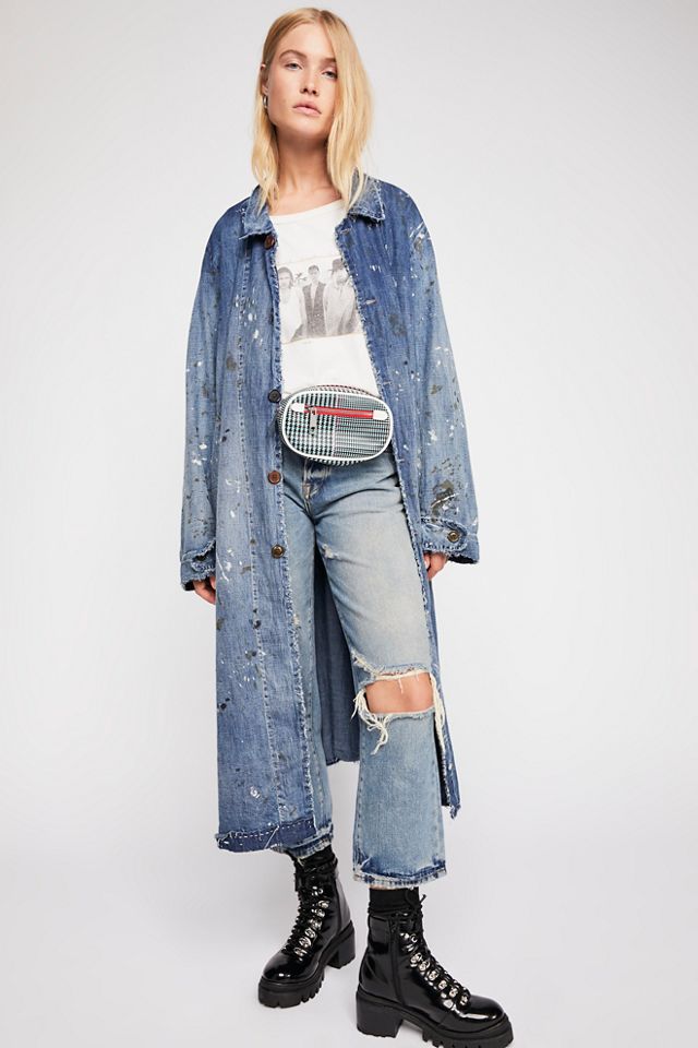 Magnolia Pearl Wells Denim Painter Smock Coat #4