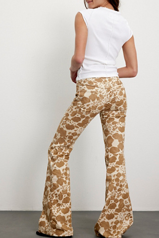 We The Free Penny Pull-On Printed Flare Jeans