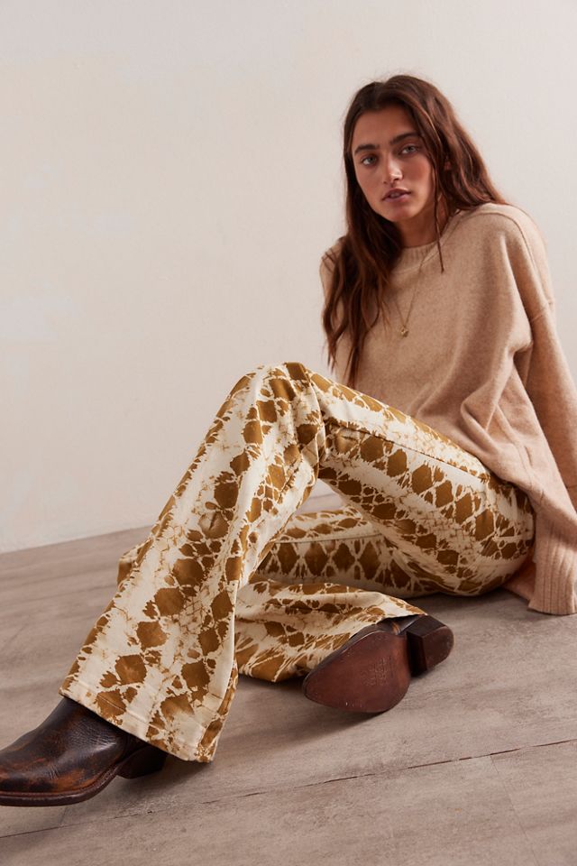 We The Free Penny Pull-On Printed Flare Jeans #2