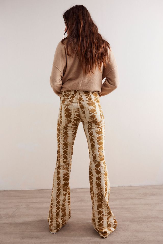 We The Free Penny Pull-On Printed Flare Jeans #1