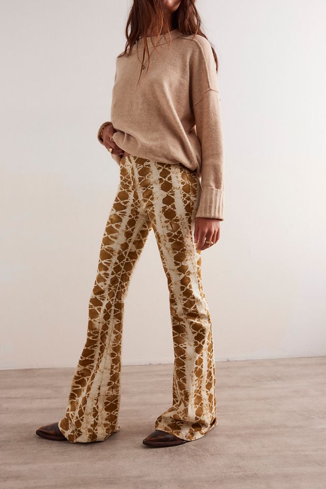 We The Free Penny Pull-On Printed Flare Jeans #3
