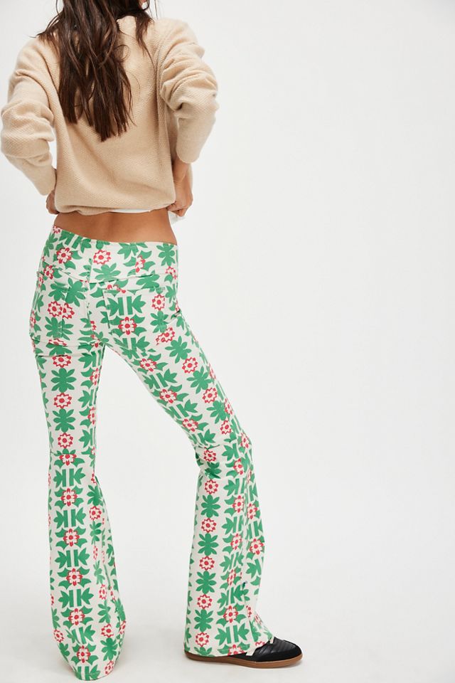 We The Free Penny Pull-On Printed Flare Jeans #1