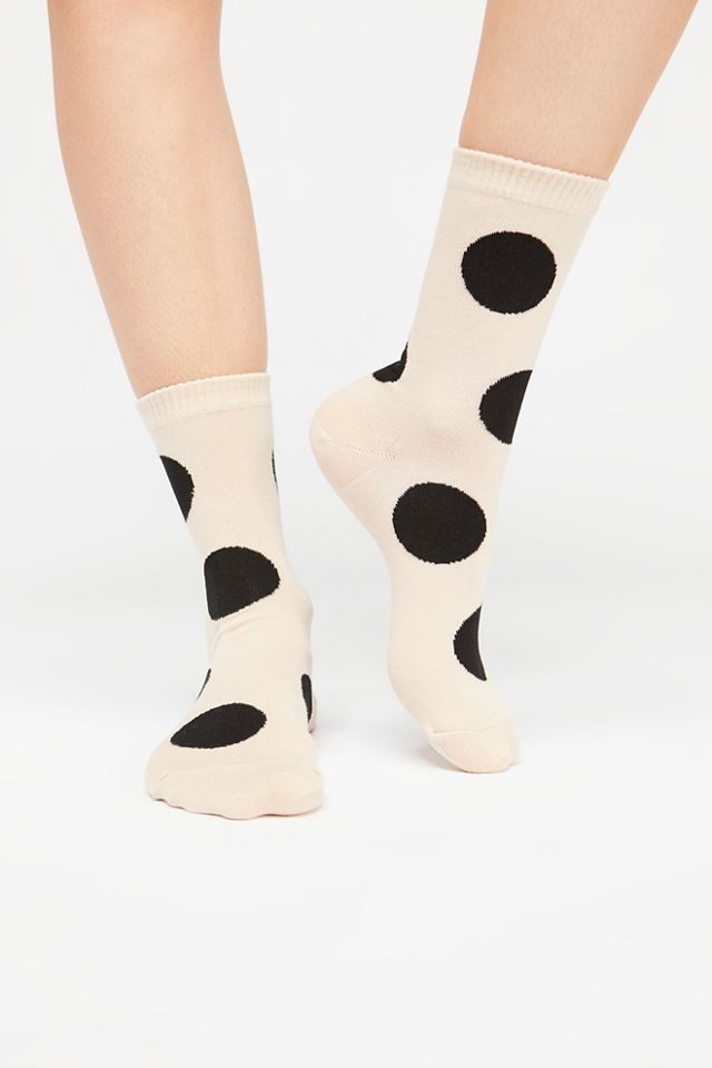 Rie Polka Dot Crew Sock #1