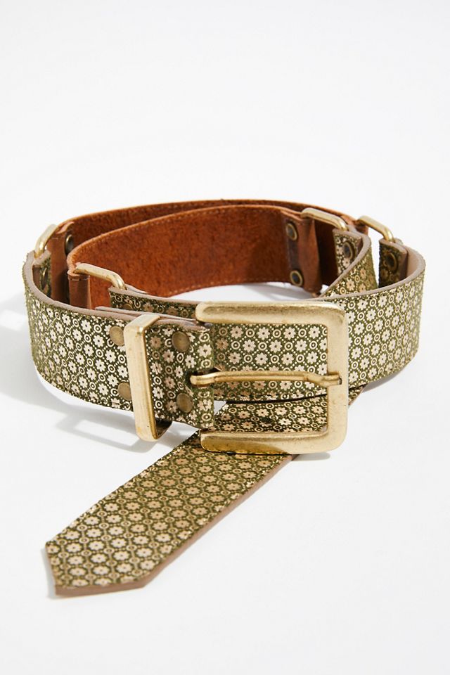 Jordan Mosaic Leather Belt #1