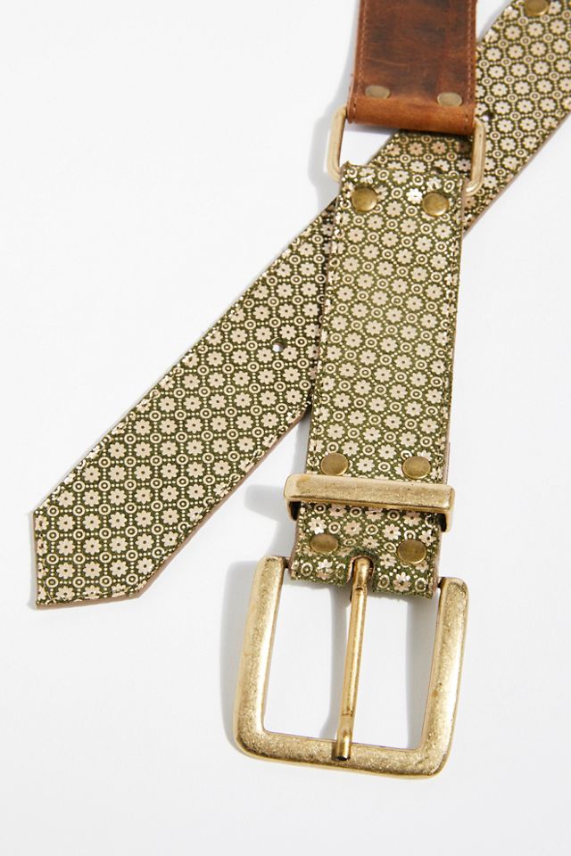 Jordan Mosaic Leather Belt #2