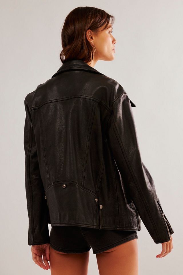 Free people outlet shrunken moto jacket