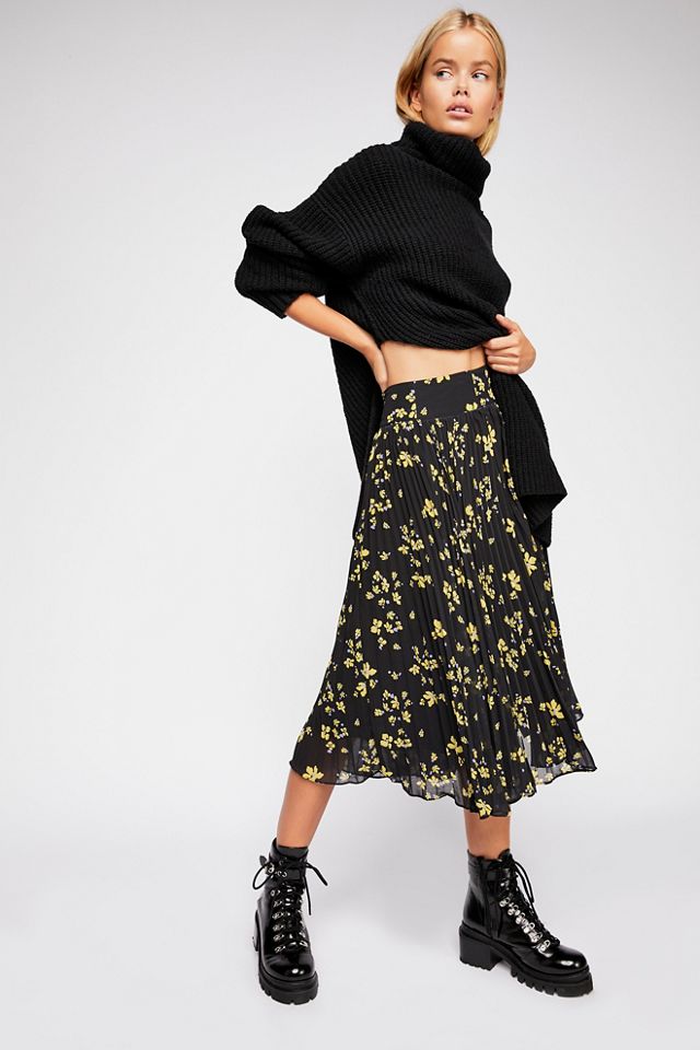 Skyler Pleated Midi Skirt | Free People