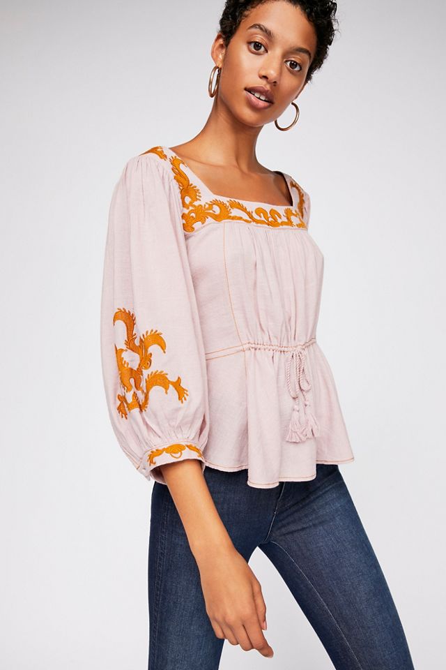 Sweet Serenade Embroidered Blouse | Free People UK