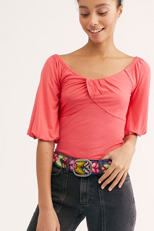 Free People Pink Hole Belt Pink Free People Belts for Women | Lyst main image 4