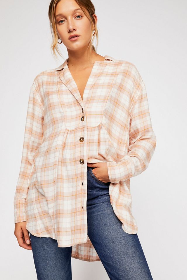 All About The Feels Plaid Buttondown | Free People