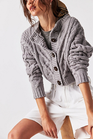 Free people grey clearance cardigan