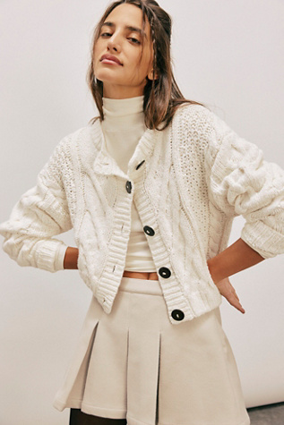 Bonfire Cardi at Free People in Optic White, Size: XS